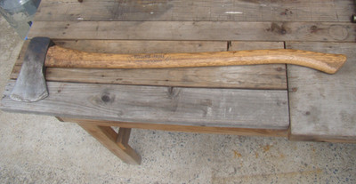Vintage Woodings Verona Axe w/ Genuine American Hickory Handle USA Made