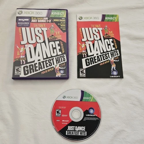 Just Dance Greatest Hits - Microsoft Xbox 360 2012 Complete Kinect CIB Manual
