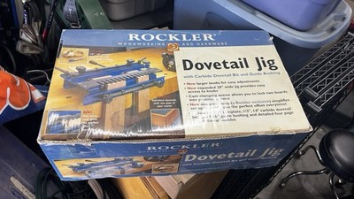 Rockler Dovetail Jig Woodworking Jig w/ Box Manual Router Joinery Tool