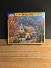 White Mountain Puzzles Scenic Railroad 1000 Piece Jigsaw Puzzle New Sealed