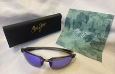 MAUI JIM MJ-407-11 64 17-130 BLUE MIRROR LENS/GREY RIMLESS FRAME SUNGLASSES