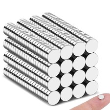 320PCS Neodymium Disc Magnets 6x2mm Strong Round Magnets Silver