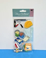 FREE SHIP VTG Jolee's Boutique UNDER CONSTRUCTION Scrapbook Dimensional Sticker
