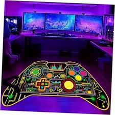 Gamer Rug for Boys Room - Game Controllers Shaped Rugs Gaming Floor Mat Gamer