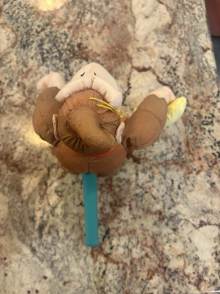 Boneca de brinquedo Donkey Kong pelúcia 9" Banpresto 1996 tafetá martelo estridente Japão - Imagem 4 de 4