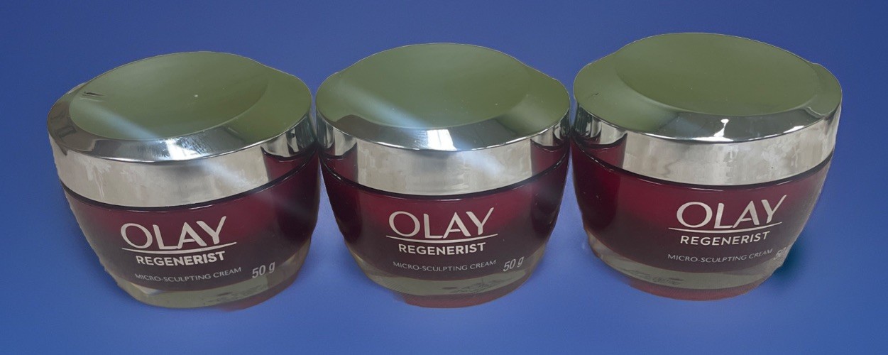 Olay Regenerist Micro-Sculpting Cream Anti Aging Moisturizer 1.7oz (50g) 3 Jars