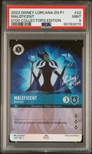 2023 DISNEY LORCANA EN P1-PROMO 22 MALEFICENT - UNINVITED PSA 9