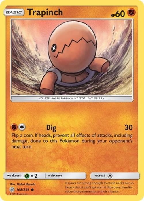 Trapinch - 108 - SCE 108 Pokemon - Medium Play