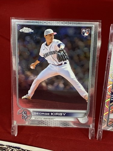 GEORGE KIRBY SP RC Lot (10) CHROME Topps MLB SILVER MOJO Foil MLB Card MARINERS - Picture 2 of 12