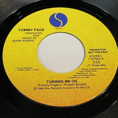 Tommy Page: Turning Me On (7'' Power Mix) / (7'' CHR Mix) 45 - Sire
