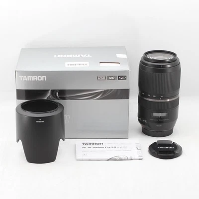 【NEUF avec boîte】Objectif TAMRON SP 70-300mm f4-5.6 Di VC USD A030E pour... - Photo 1/4