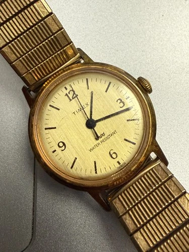 Vintage Timex Marlin Champagne Dial Mechanical Manual Wind - Parts Restore READ