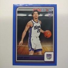 2023-24 Panini NBA Hoops - Rookies Blue #270 Colby Jones (RC)