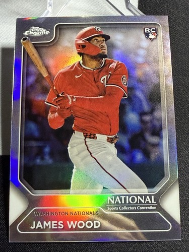 The National Topps Redemption James Wood Refractor Washington Nationals MLB