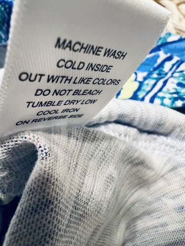 Escape by Habitat Cotton Beach Skirt Sz XS, Blue Floral Style 21304 Made In Peru - Picture 8 of 8