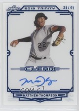 2019 Leaf Trinity Clear Blue 36/45 Matt Thompson Matthew #CA-MT1 Auto 4z8