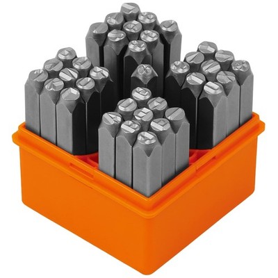 37-Piece Metal Letter & Number Stamp Set - DIY Stamping Kit