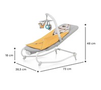 Kinderkraft Felio 2 2 In 1 Bouncer And Rocker - Forest Yellow