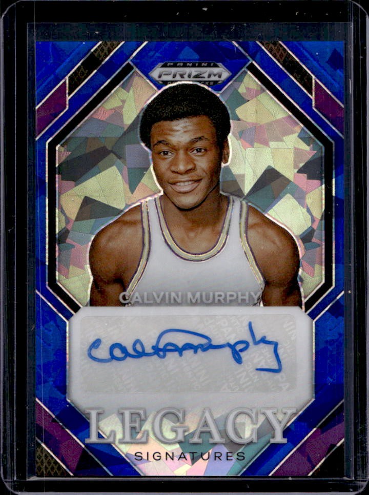 2024 Prizm Draft Picks Calvin Murphy Legacy Signatures Blue Ice Auto #/75