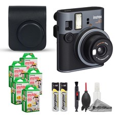 Fujifilm Instax Mini 41 Camera Black w/ Case, 100 Film  Cleaning Kit