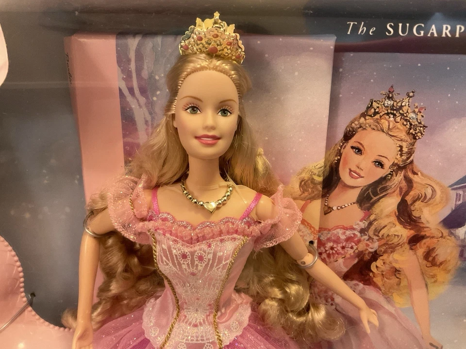 BARBIE IN THE NUTCRACKER THE SUGARPLUM PRINCESS DOLL W/ HARDCOVER BOOK NEW RARE - Image 2 of 4