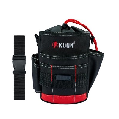 KUNN Electrician Tool Pouch, Drawstring Closure Tool Belt Pouches with Belt C...
