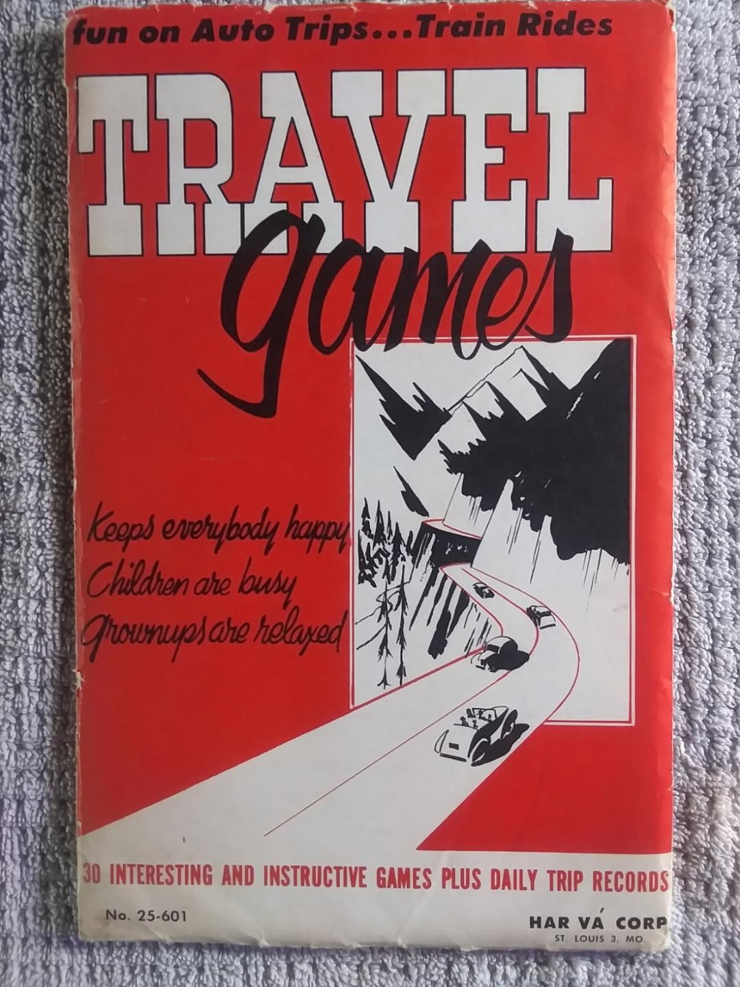 Vintage Auto Trip Travel Games