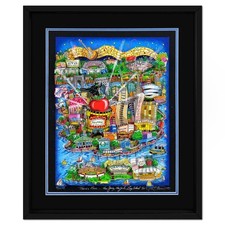 Charles Fazzino There's Music New Jersey New York Long Island too Signed FRAMED