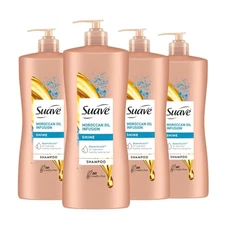 Suave Professionals Shine Shampoo Moroccan Infusion 28 Oz(Pack of 4) 