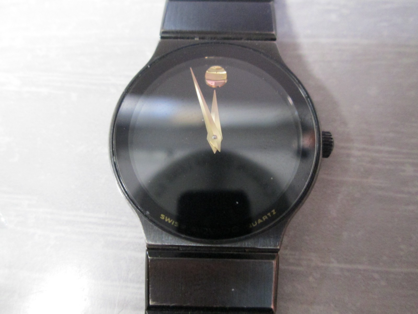 Movado Black Museum Ladies Quartz Running Watch 84.C6.881.2A 18mm