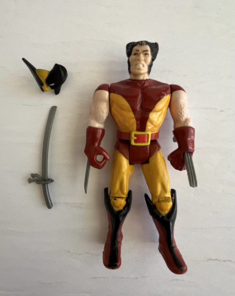 🔥Figura de acción de colección The Uncanny X-Men Wolverine Toy Biz 1991 máscara y espada Foto 2 de 4