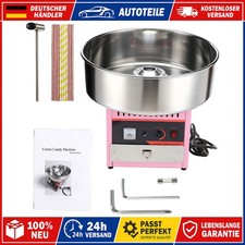 1000W Zuckerwatteger&auml;te 52CM mit Edelstahlsch&uuml;ssel Zuckerl&ouml;ffel 100 Holzst&auml;bchen