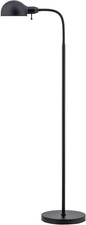 Black Gooseneck Floor Lamp Rotatable Shade Bedside Reading Light