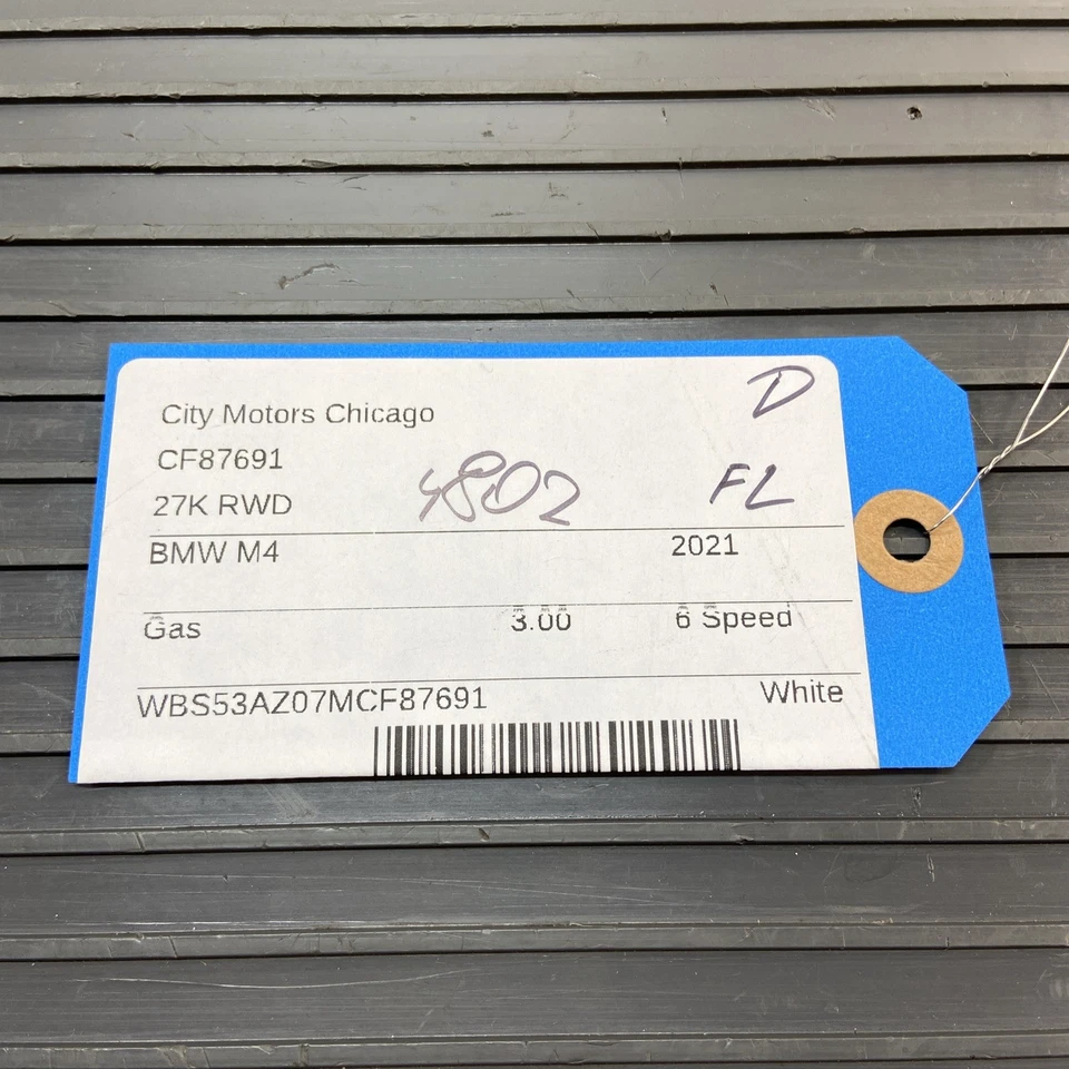 Panel de guardabarros delantero izquierdo BMW M4 G82 2021-2025 blanco pieza OEM *NOTA* Foto 2 de 4