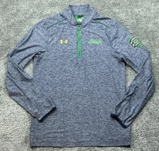 Under Armour Pullover Mens Small Blue Shamrock Series Irish Quarter Zip Athletic