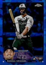 2023 Topps Chrome Sapphire Edition Randal Grichuk #110 Colorado Rockies 3C