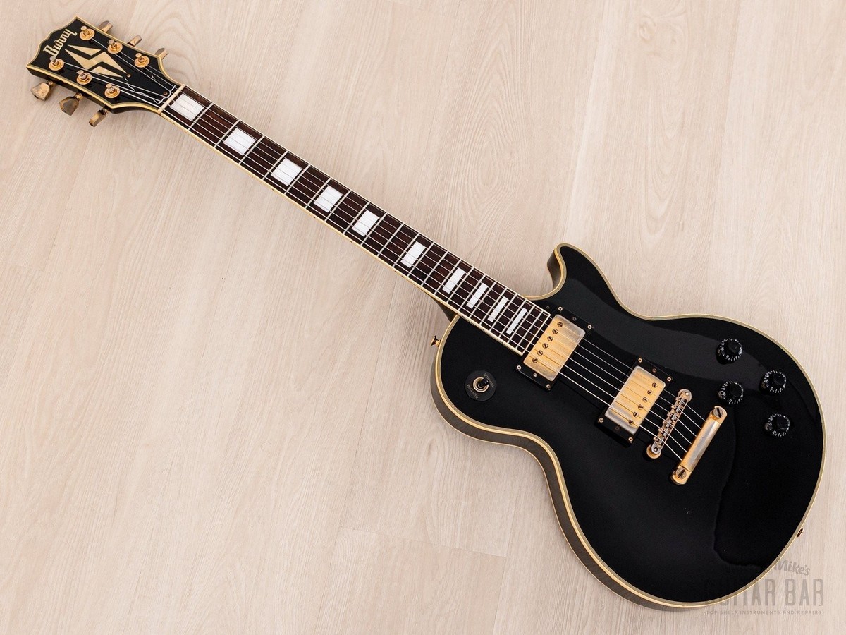 1989 Burny RLC-60 Custom Black Beauty Mahogany Top w/ VH-3