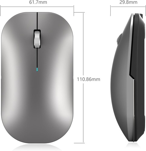 Souris sans fil Bluetooth pour gris (obtenez une housse noire de plus) - Photo 8/9