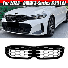 M-style Chrome Diamond Front Kidney Grill Grille For 2023 Bmw G20 330i M340i