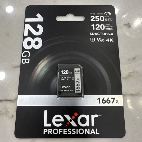 Lexar Professional 1667x 128GB Class 10 SDXC UHS-II Memory Card - LSD128CBNA1667
