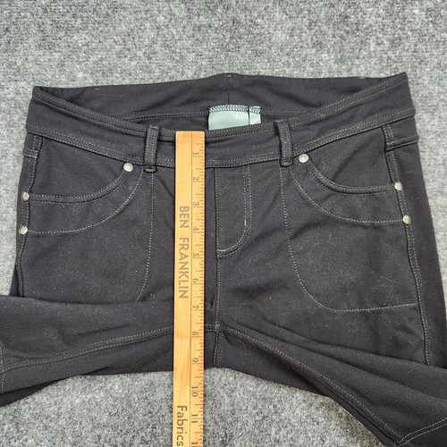 Pantalone Athleta donna medio alto nero Bettona skinny elasticizzato leggings 5 tasche - Foto 12 di 18