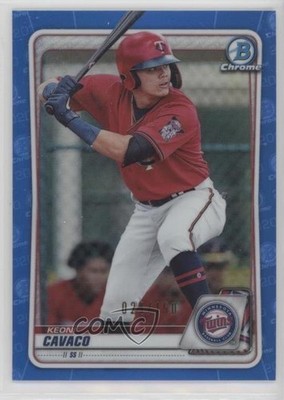 2020 Bowman Chrome Prospects Blue Refractor 21/150 Keoni Cavaco #BCP-118 6u5