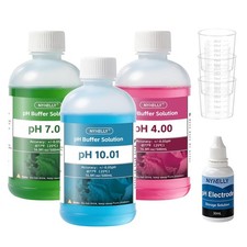 pH Meter Calibration Buffer Solution Kit  4.00 7.00 10.01, Each 500ml 16.9fl o...