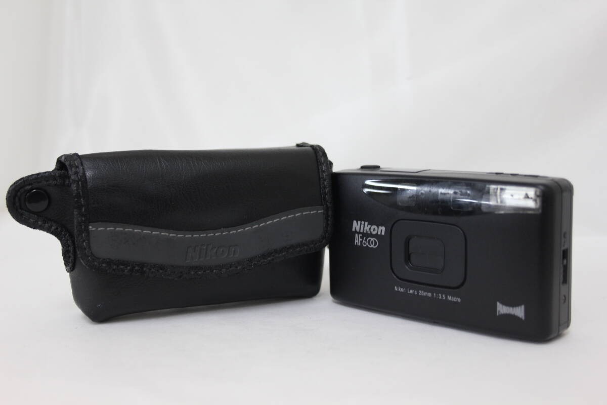 【じん】Nikon AF600 QD 28mm F3.5 Macro Nikon AF 600 28mm f3.5 Macro Compact Camera with Soft Case