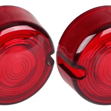 3 Inch Flat-Style Red Bullet Turn Signal Light Lens Cover Compatible for Sportst