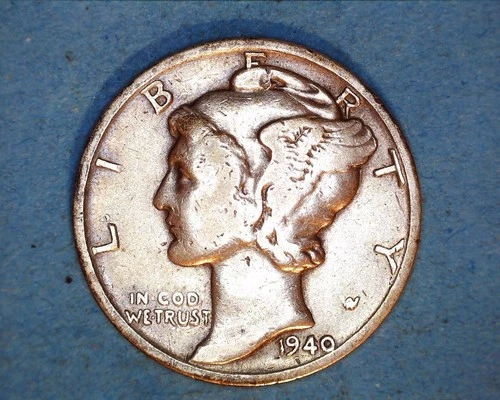 1940-D Mercury Head Silver Dime  VG+  **106-6B