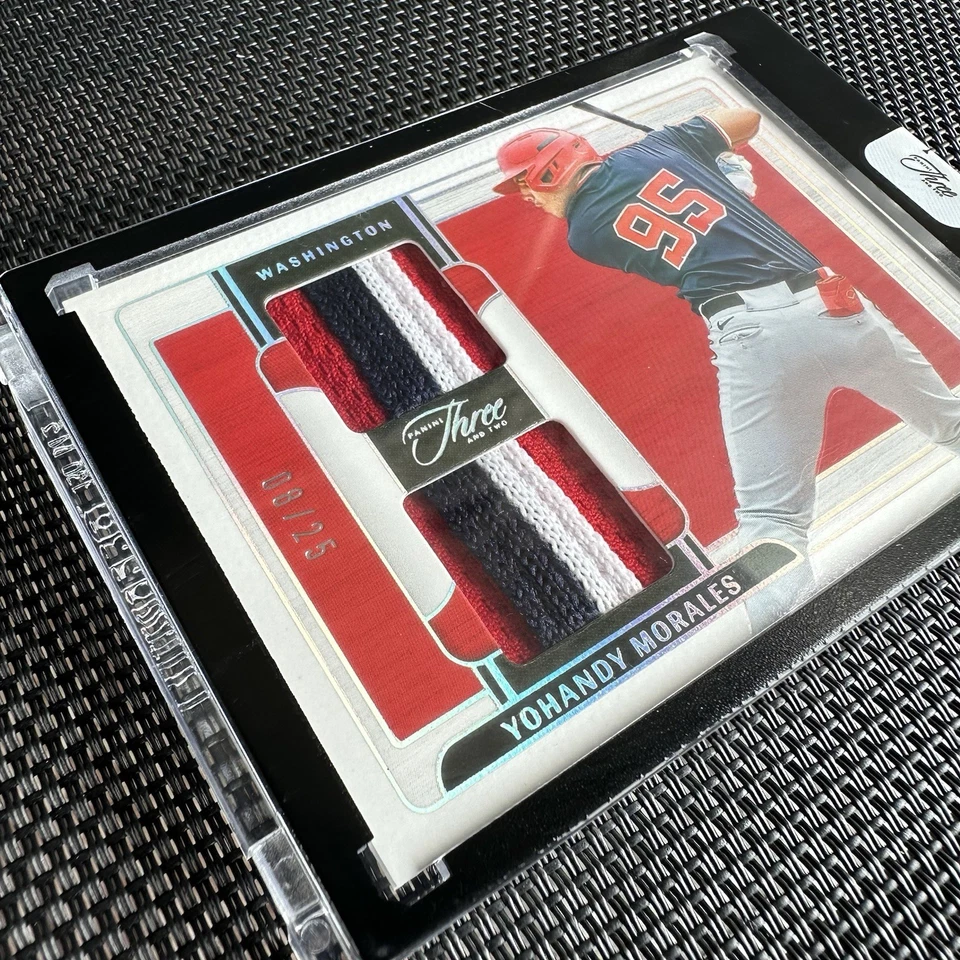 2024 Panini Three and Two Yohandy Morales /25 Jersey Card Washington Nationals - Image 2 of 3