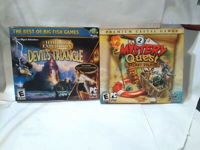 Lot of 2 Hidden Object PC Computer Games Hidden Expedition & Mystery Quest FUN
