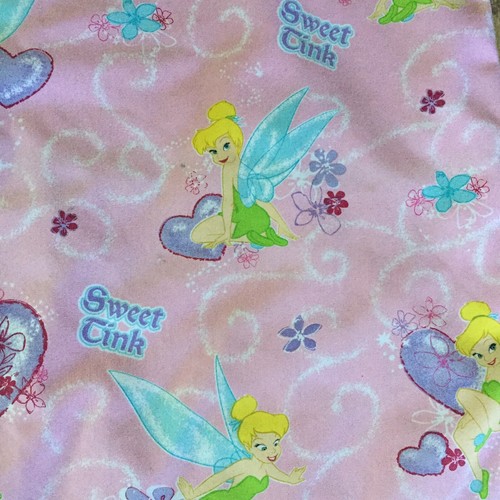 Disney Tinkerbell Scrub Top- S Medical Shirt- Size Small- Pink V-neck Peter Pan - Picture 11 of 12