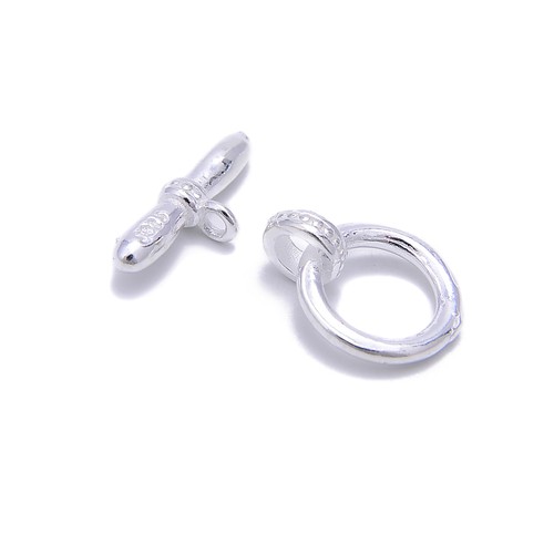 Chiusura OT in argento sterling 925 misura 10,5x15 mm 2 set per sacchetto - Foto 1 di 3